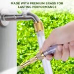 Heavy Duty Brass Garden Hose Spray Nozzle (1 Set) - Image 3