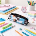 Multipurpose Printed Zipper Pencil Pouch Organizer for Students (1 Pc) - Image 3
