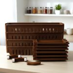 Multipurpose Plastic 4 Layer Storage Rack with Wheels - Image 7