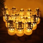 Vintage Lantern Style Decorative Flameless LED Candles (12 Pc) - Image 4