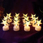 Decorative Star Shaped Flameless LED Candles (12 Pc) - Image 4