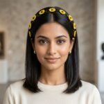Sunflower Design Floral Clip Hair Band 1 Pc - Image 3