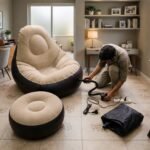 Inflatable Air Sofa Chair Set (1 Set, 100x100x73 + 55x55x30 Cm) - Image 5