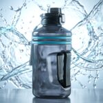 Large Square Gallon Style Water Bottle with Handle 1500 ML - Image 5