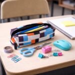 Multipurpose Printed Zipper Pencil Pouch Organizer for Students (1 Pc) - Image 5