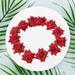 Flower Rose Hair Pin/Clip – Velvet Flower Design (12 Pcs Set, Red Color) - Image 6