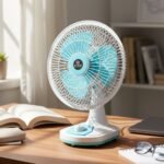 12V DC Table Fan with Adjustable Speed Control and High Speed Airflow (Adapter Not Include) - Image 7