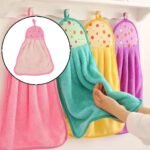 Soft Hanging Hand Towel with Self Adhesive Wall Hook Combo - Image 3