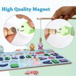 Wooden Number Puzzle Match Board and magnetic rod - Image 6