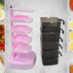 Rotating Spice Jars Vertical Rotatable Seasoning Box 5 Section / Tier 5 Spoon (1 Set) - Image 4