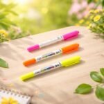 Dual Tip Double Color Highlighter Marker Pens (3 Pc Set) - Image 7