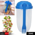 Fruit and Vegetable Salad Cups Easy Clean Salad Mixing Cup (1Pc) - Image 2