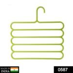 5 in 1 Multipurpose Plastic Hanger, Assorted (5-Layer) - Image 2