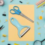Stainless Steel Kitchen Scissors & Multipurpose Peeler (2 Pc Set, Mix Design) - Image 4