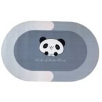 Anti-Slip Cartoon Panda Printed Bathroom Floor Mat (1 Pc, 89 x 59 Cm) - Image 4