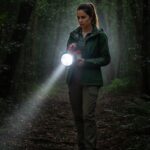OMEGA 200W High Power LED Laser Torch Light with Side Emergency Light Panel (1 Pc) - Image 3
