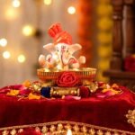 Decorative Lord Ganesha Pooja Thali Set (1 Pc) - Image 3
