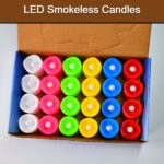 Festive Lighting for Any Occasion: 24 Pack LED Tealight Candles, Diwali (Multicolor) - Image 3