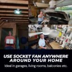 Original Cool LED Socket Fan Light 1000 Lumens 5000K Remote Controlled - Image 3