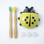 Cute ladybug toothbrush holder with toothbrush combo set - Image 5