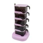 Rotating Spice Jars Vertical Rotatable Seasoning Box 5 Section / Tier 5 Spoon (1 Set) - Image 5