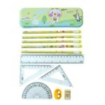 Cute Cartoon Geometry Box Stationery Set (1 Set) - Image 4