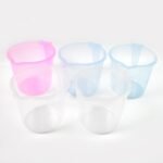 Plastic Round Transparent Bath Water Mug (5 pc / Mix colour / 1200 ML) - Image 5