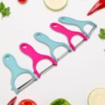 Stainless Steel Kitchen Scissors & Multipurpose Peeler (2 Pc Set, Mix Design) - Image 6