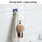 Soft Hanging Hand Towel with Self Adhesive Wall Hook Combo - Image 6