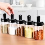 Spice Box Glass Jars Multipurpose Masala Seasoning Box Set (1 Pc) - Image 6