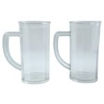 Prexo Plastic Shake Mug Glass with Handle (2 Pc Set, 400 ML Approx) - Image 4