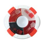 Plastic 5 Compartment Spice Storage Box With Spoons - Image 4