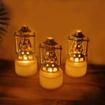 Vintage Lantern Style Decorative Flameless LED Candles (12 Pc) - Image 3