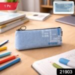 Stylish Fabric Zipper Pencil Pouch (1 Pc) - Image 2