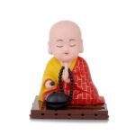 Solar Powered Sitting Buddha Statue,  Moving Head and Hand (1 Pc / Big) - Image 7