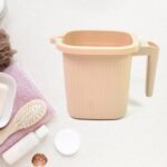 Plastic Square Bath Water Mug (4 Pc / 1000 ML / Mix Color) - Image 7