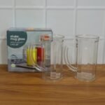 Prexo Plastic Shake Mug Glass with Handle (2 Pc Set, 400 ML Approx) - Image 8