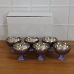 6 Pc Stainless Steel Dessert Bowl Cup Set with Stand - Image 9
