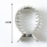 Elegant Crystal Studded Metal Hair Claw Clip (1 Pc) - Image 6
