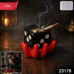 Black Dice Shape Unique Bowl Ashstray Collector - Image 2