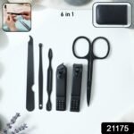 6 in 1 Professional Manicure & Pedicure Grooming Tool Set - Image 2