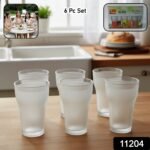Prexo Unbreakable Plastic Drinking Water Glass (6 Pc Set, 300 ML Approx) - Image 2