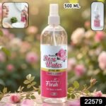 Rose Water Face Cleanser Spray Bottle (1 Pc, 500 ML) - Image 2