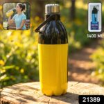 Leakproof Water Bottle with Carry Strap, Strong Lid and Easy Grip Design (1400 ML) - Image 2