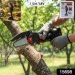 Mini Electric Cordless Chainsaw (1 Set, 48V, Blade size 28 Cm) - Image 2