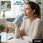 Plastic Water Bottle (1 Pc, 800 ML Mix Color) - Image 2