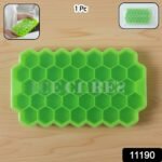 Premium Honeycomb Silicone Ice Cube Tray with Lid (1 Pc) - Image 2