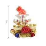 Decorative Lord Ganesha Pooja Thali Set (1 Pc) - Image 6