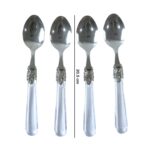 Premium Stainless Steel Dessert Spoon With Plastic Handle Set (4 Pc Set) - Image 6