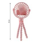 Portable Rechargeable LED Light Fan with Flexible Tripod Stand (1 Pc) - Image 6